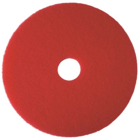19 In. Red Buffing Floor Pad